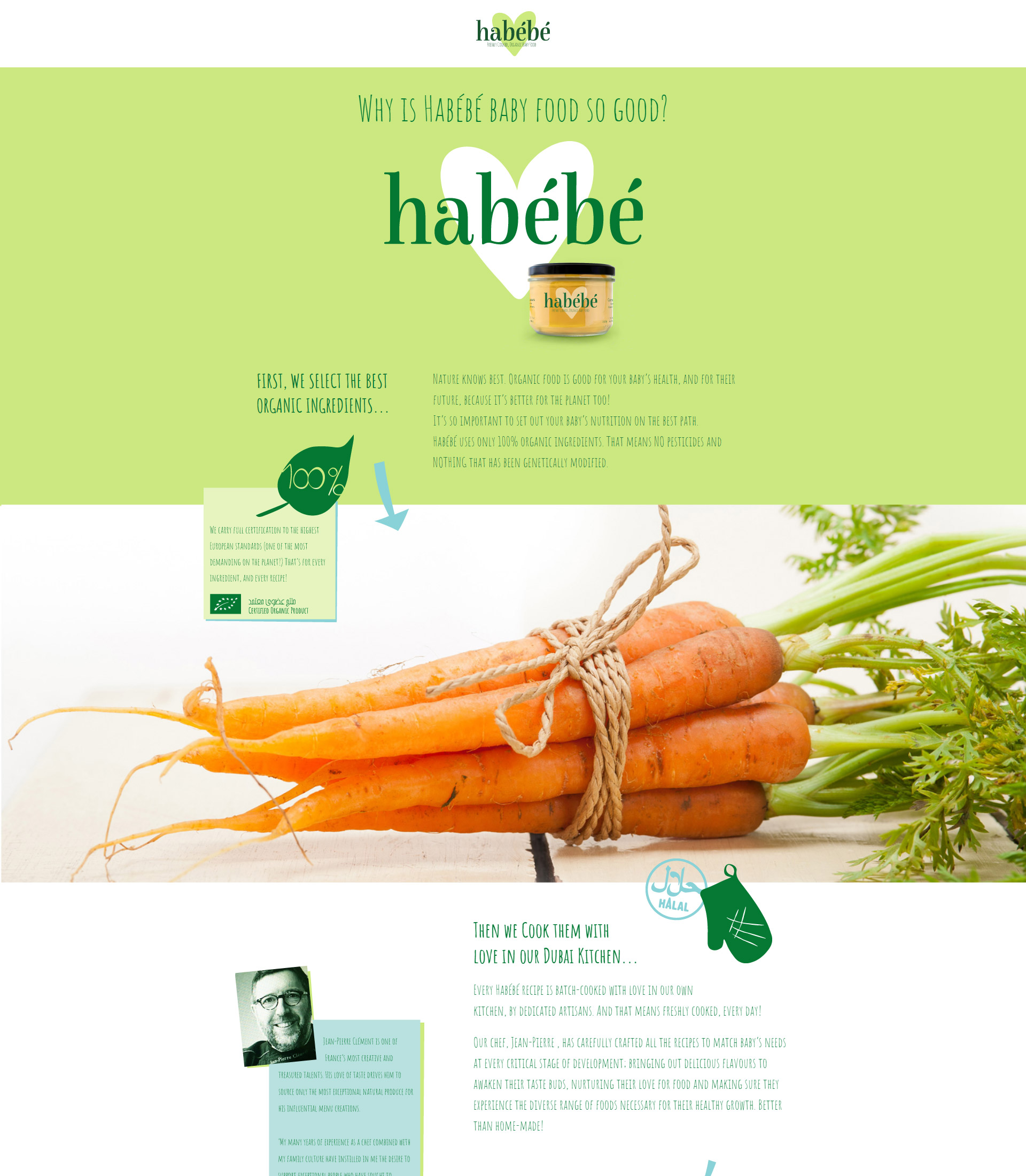 freelance website design for Habebe